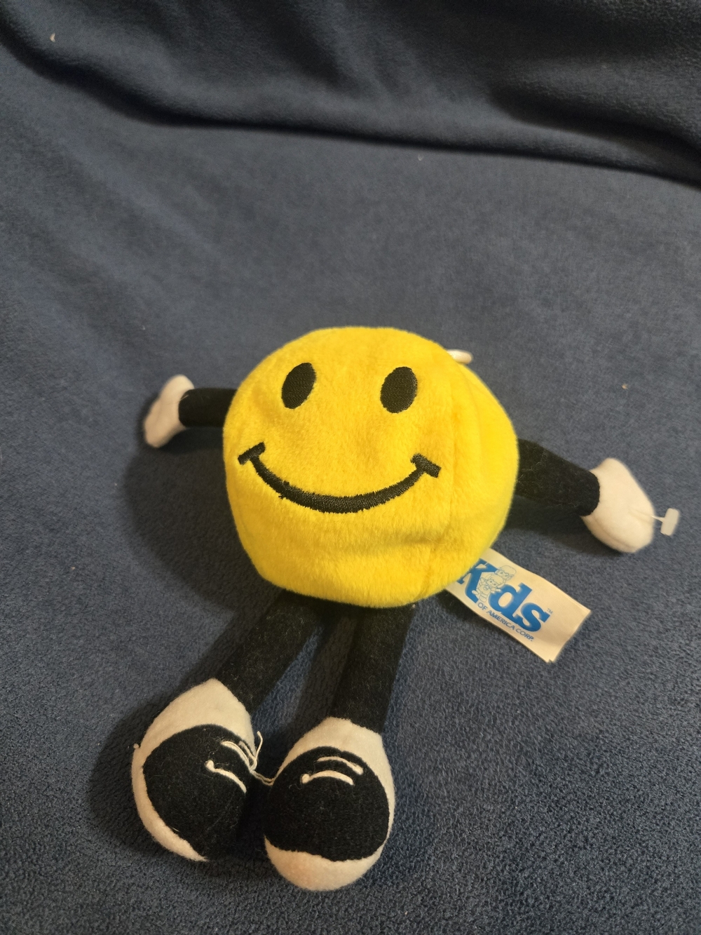 Kids Plush Smiley Face Toy - Yellow